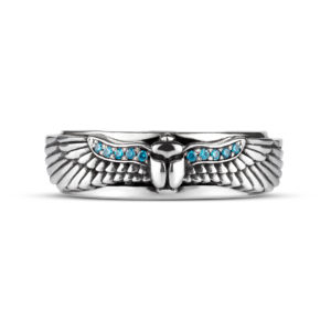 ring scarab egypt silver