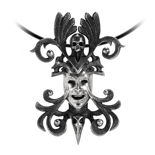 Dark Goddess Pendant mask skull ornament vampire