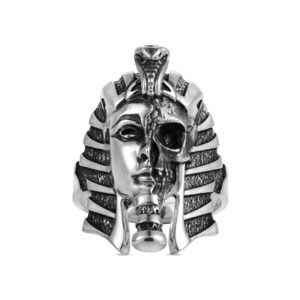 Pharaoh Egypt ring skull face big